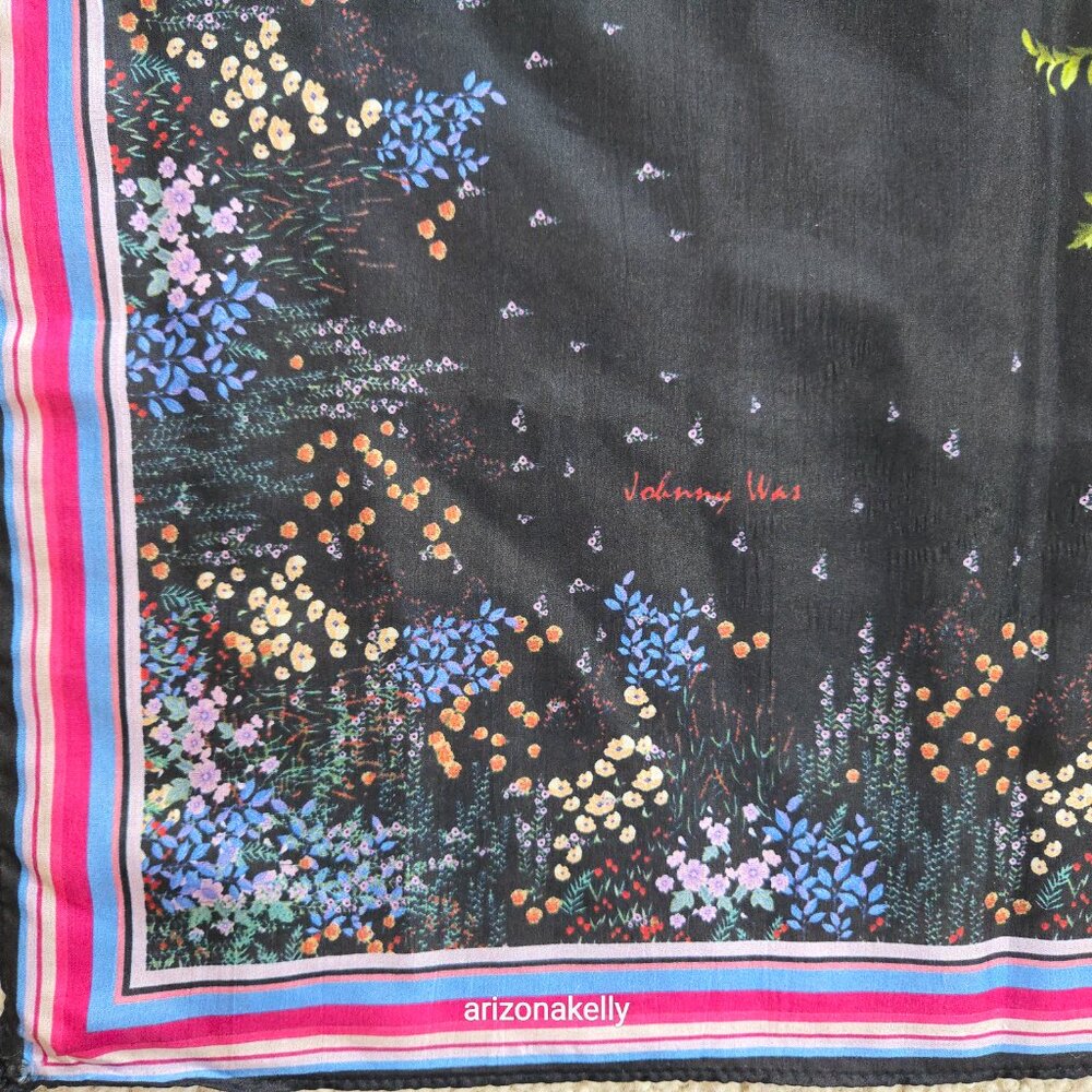 Johnny Was Silk Scarf #17 *PRICE FIRM* - Picture 4 of 10